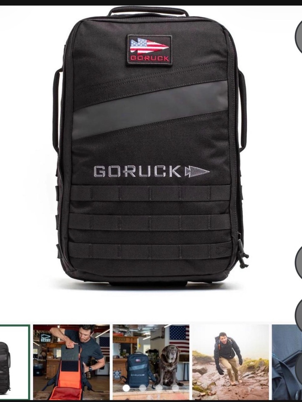 GORUCK Black Tactical Backpack — Rugged Everyday Carry